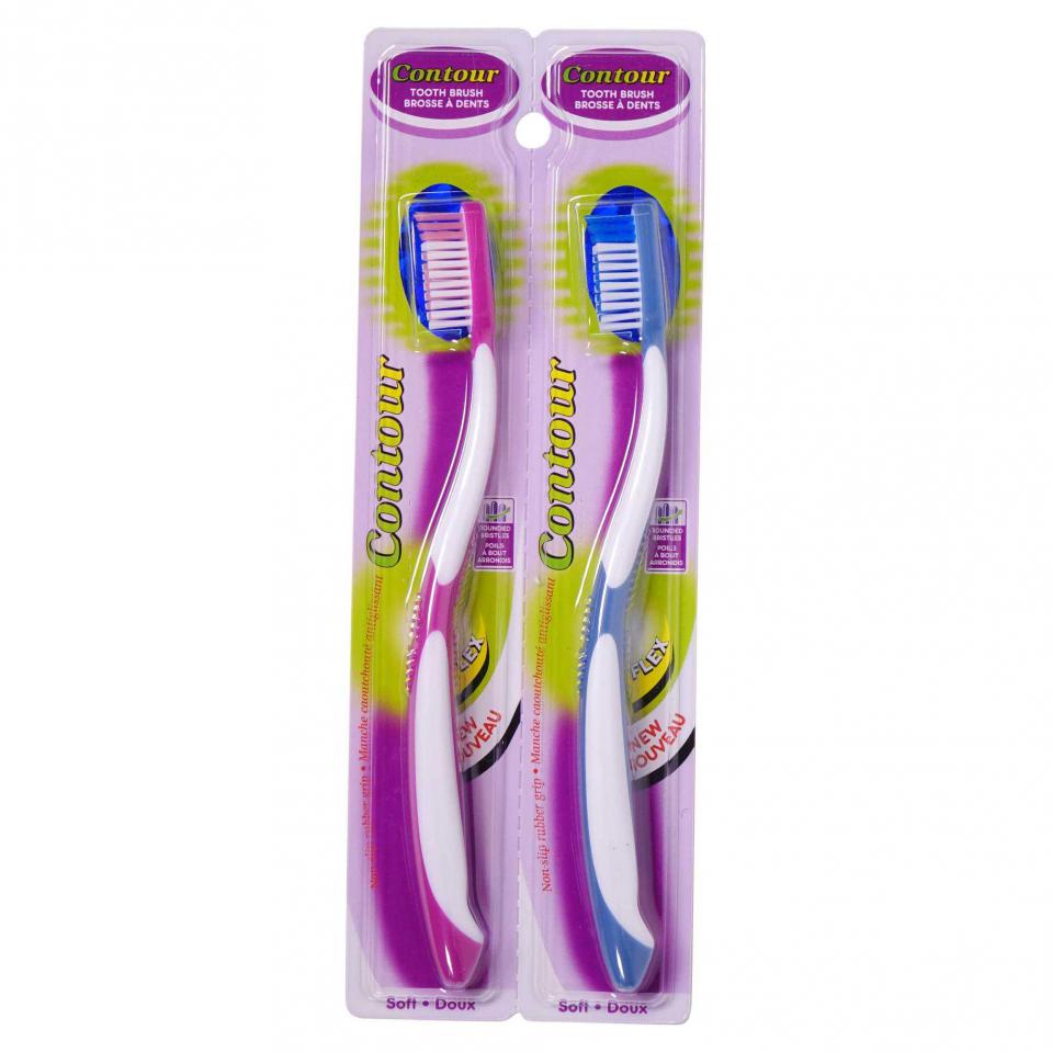 Toothbrushes 2PK (Assorted Colours)
