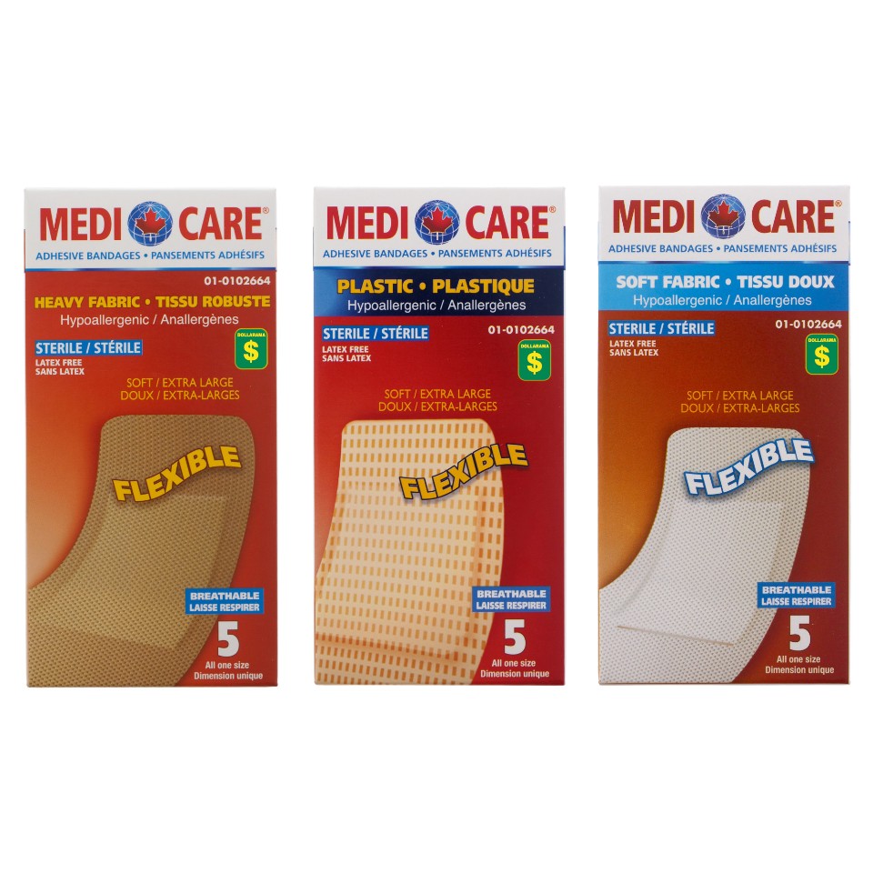 Soft Fabric Adhesive Bandages 5PK (Assorted Fabric)