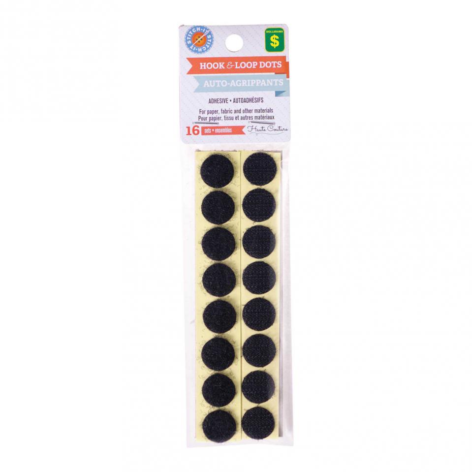 Hook & Loop Dots 16PK (Assorted Colours)