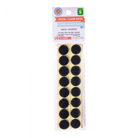 16 Pastilles auto-agrippantes (Couleurs assorties)