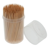 600 Cure-dents en bambou avec distributeur - 2