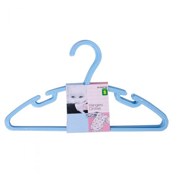 Paquet de 4 cintres pour vêtements d'enfants (Couleurs assorties)