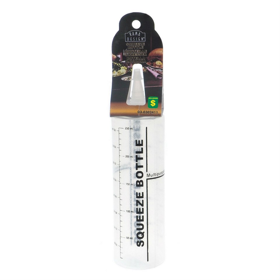Bouteille à presser en plastique