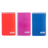 Spiral Memo Note Pads 3PK (Assorted Colours)