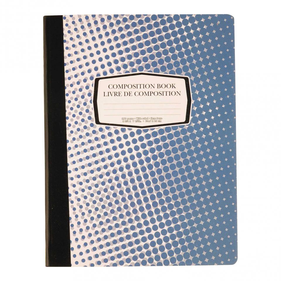 Composition Book (Assorted Styles) | Dollarama