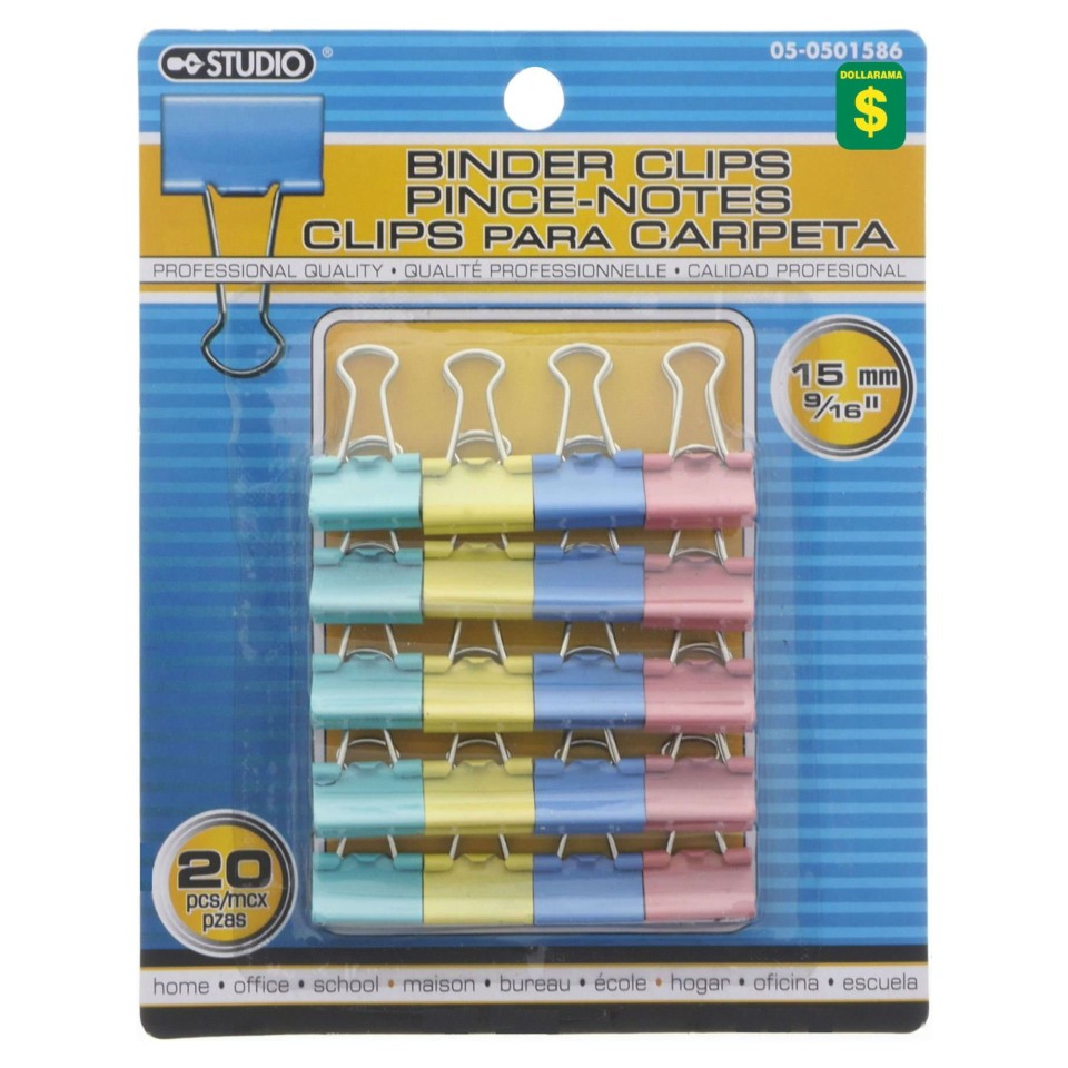 Binder Clips (Assorted Sizes and Quantities)