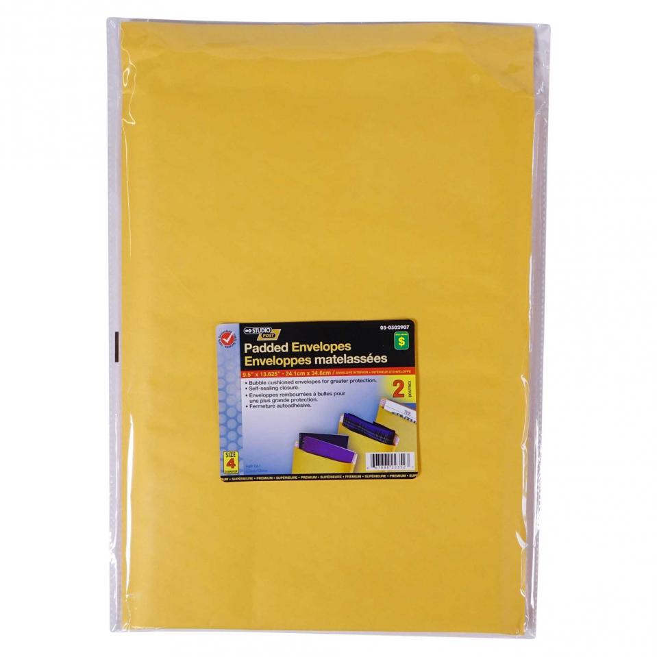 2 Enveloppes matelassées  9,5"x13,625"