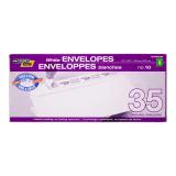 35 Enveloppes blanches «Tirez & Collez» no.10 - 0