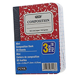 3pk Side Bound Mini Ruled Composition Book - 1