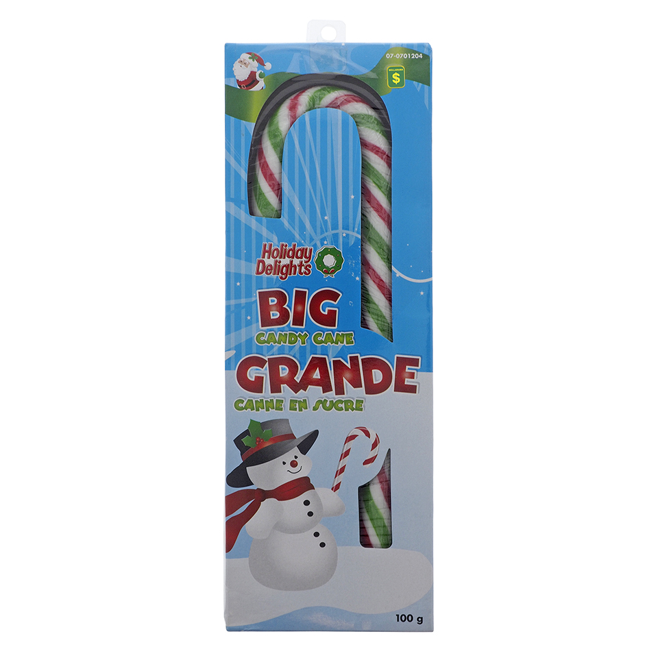 Grande canne en bonbon de Noël