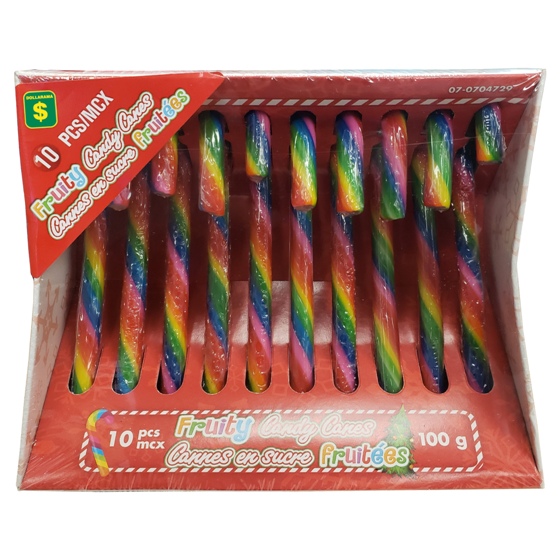 Christmas Fruity candy canes