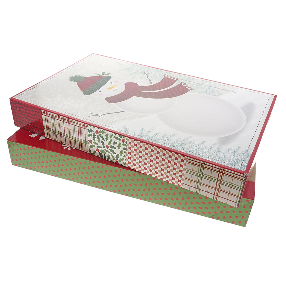 Christmas 2pc Foldable Gift Boxes