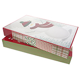 Christmas-2pc Flat Folded Gift Boxes