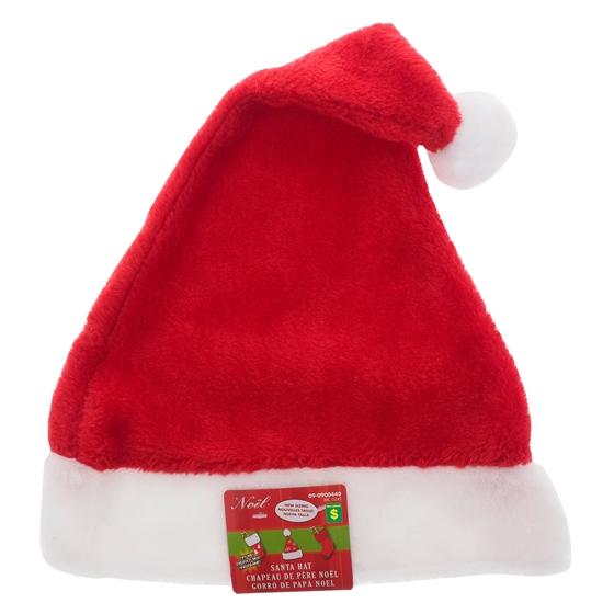 Christmas Santa's Velvet Hat - with Fur Trim