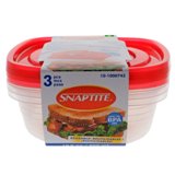 3 Contenants pour aliments (Couleurs assorties) - 0