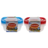 3 Contenants pour aliments (Couleurs assorties) - 1
