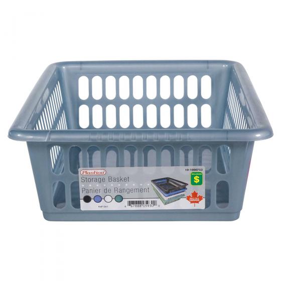 Plastic Storage Basket (Assorted Colours)