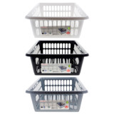 Plastic Storage Basket (Assorted Colours) - 2