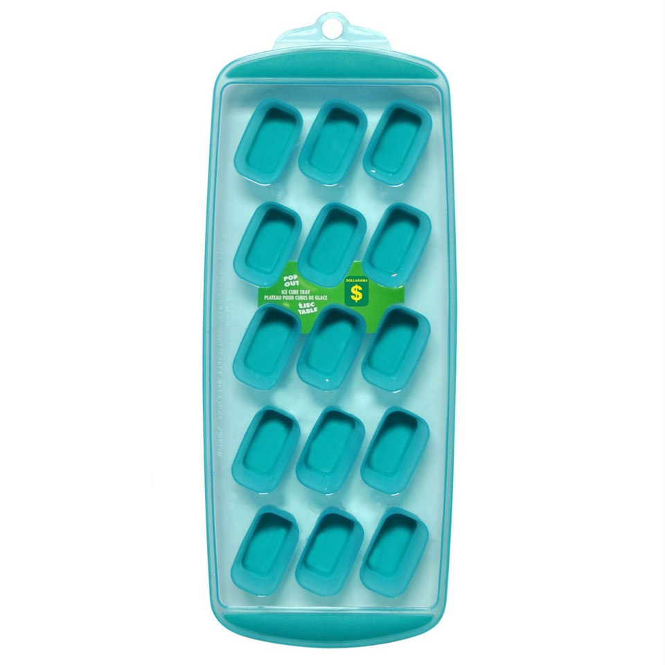 Plateau pour cubes de glace éjectable (Couleurs et formes assorties)