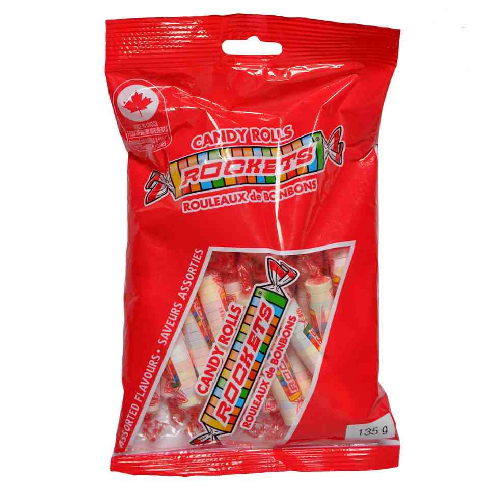 Rouleaux de bonbons ROCKETS (Saveurs assorties)