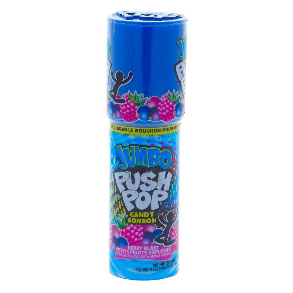 Bonbon Jumbo Push Pop (Saveurs assorties)