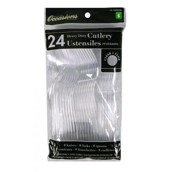 Heavy Duty Cutlery Set 24PK