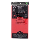20 feuilles de papier de soie rouge joyeux - 0