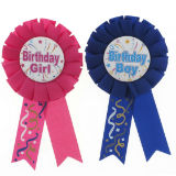 Happy Birthday Award Ribbon (Assorted Colours) - 3
