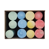 12 Colored Dustless Sidewalk Chalk - 2
