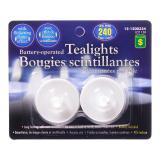 Paq. de 2 bougies scintillantes DEL actionnées par pile - 0
