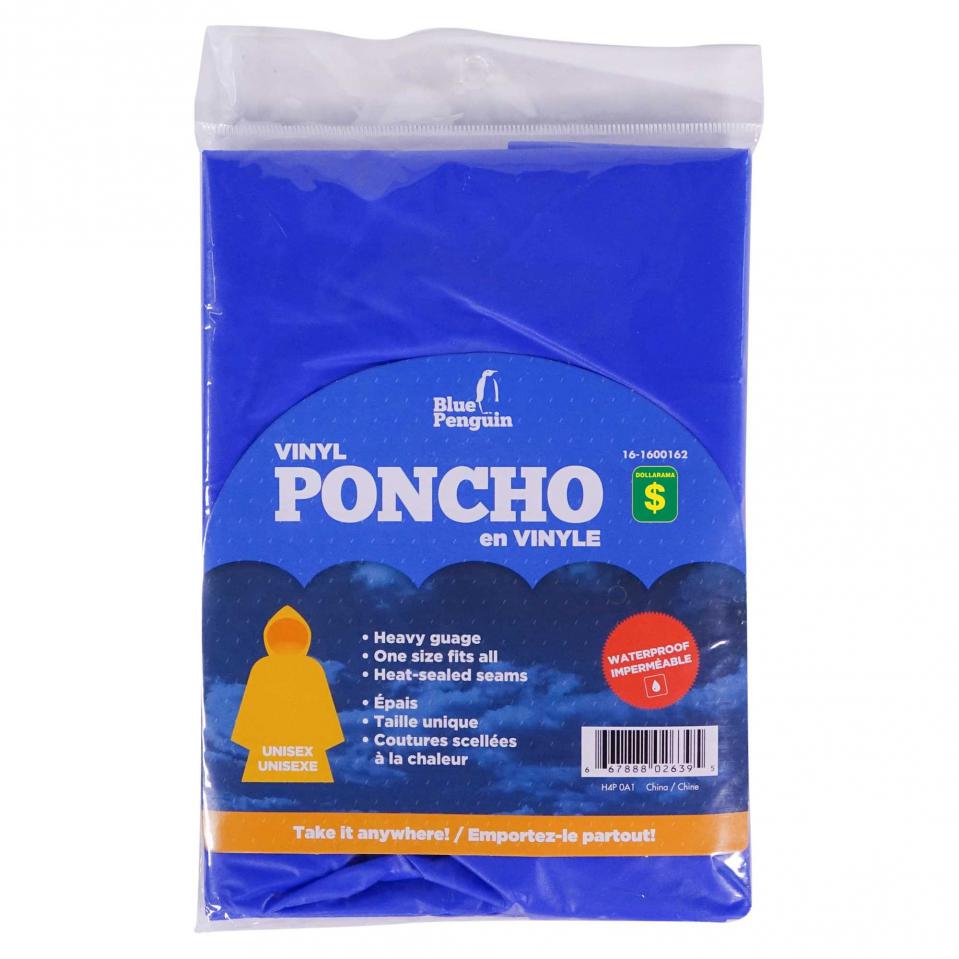 Poncho en vinyle (Couleurs assorties)