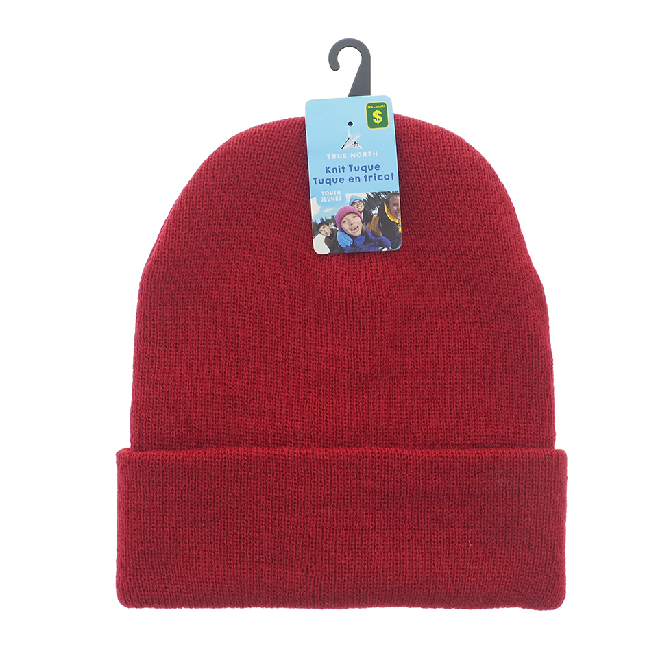 Kids Flat Knit Tuque with Cuff