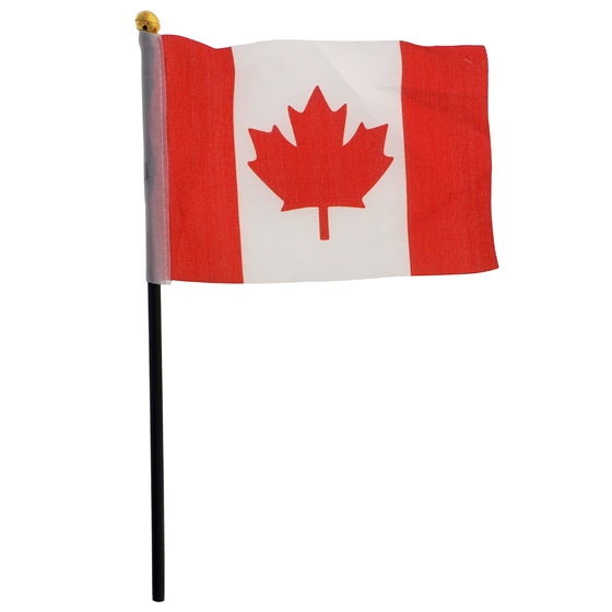 Paq. de 4 drapeaux du Canada sur pôle