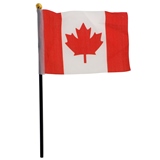 Paq. de 4 drapeaux du Canada sur pôle - 0