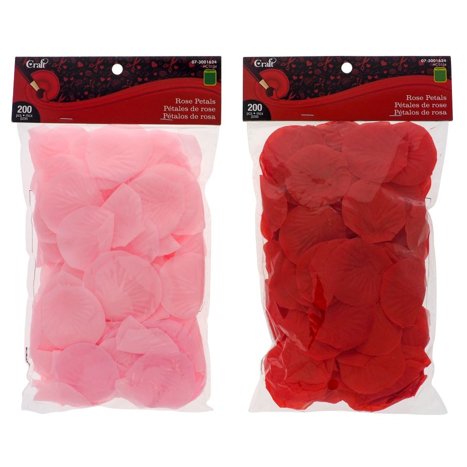 Sac de pétales de roses de St-Valentin 200pc