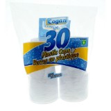 30 Verres en plastique jetables - 0