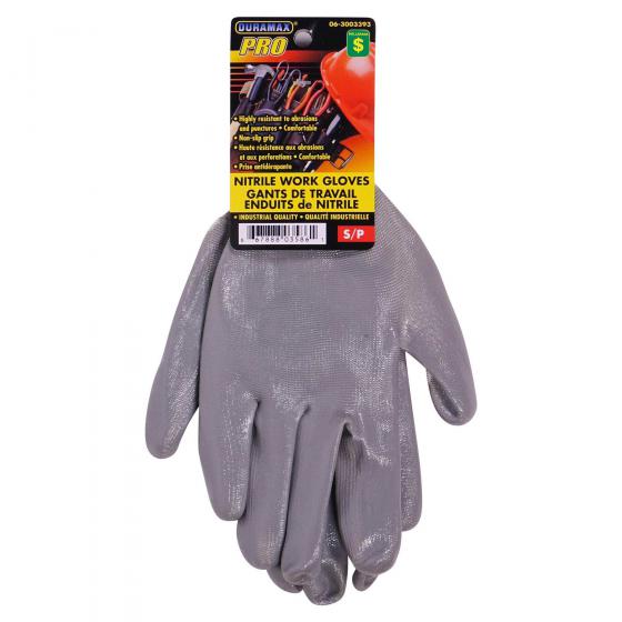 Gants de travail enduit de nitrile (Couleurs assorties)