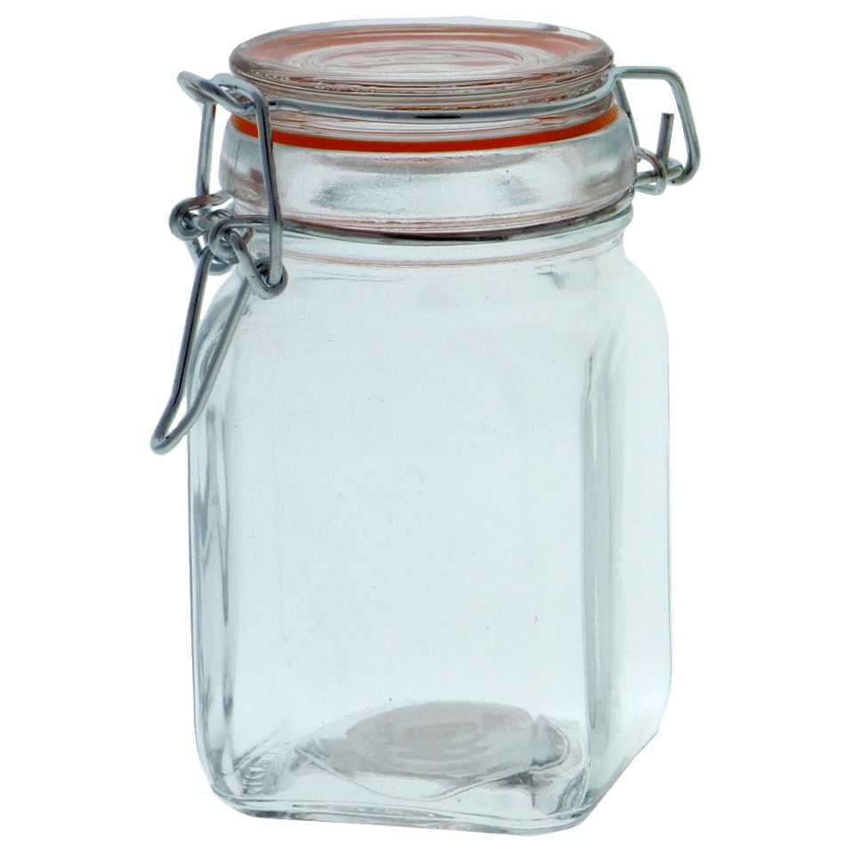 Hermetic Glass Clip Jar