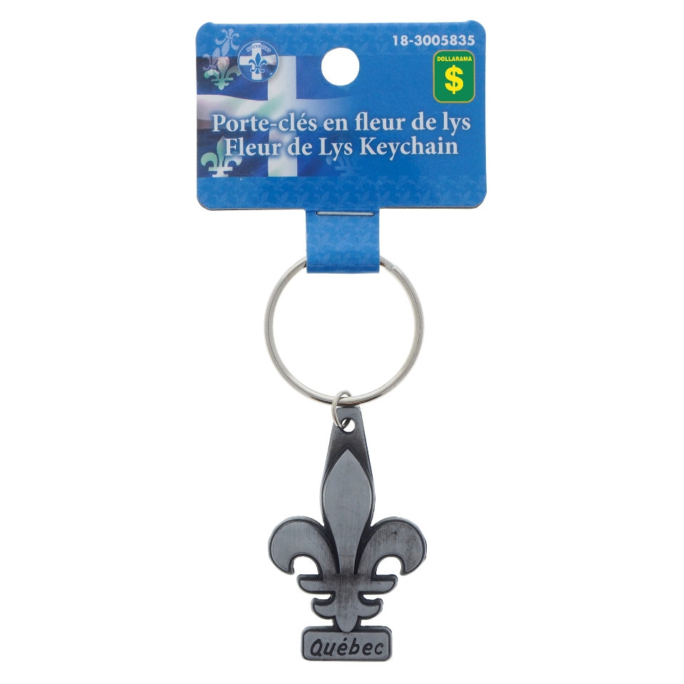 Porte-clés Québec avec fleur de lys