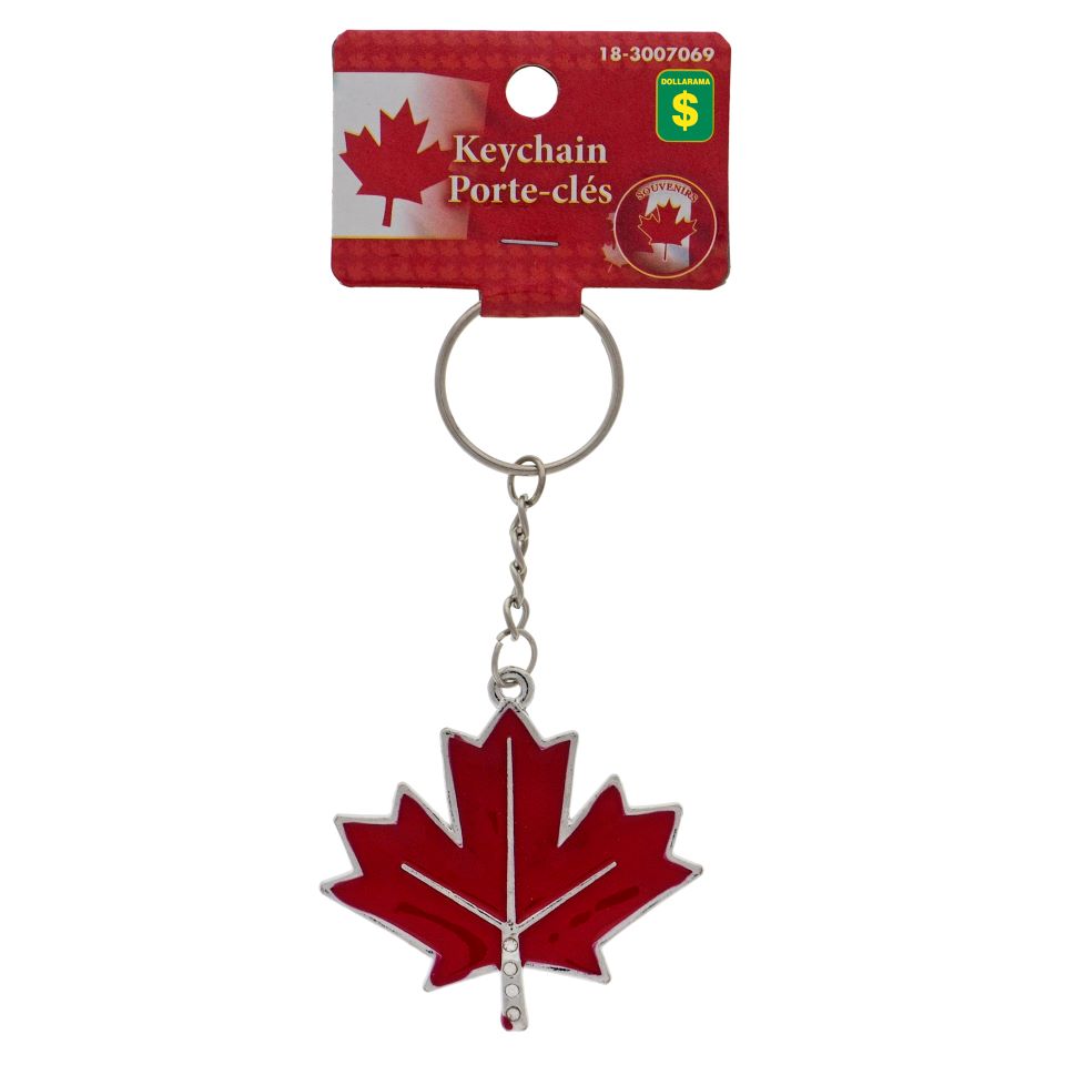 Red Maple Leaf Keychain