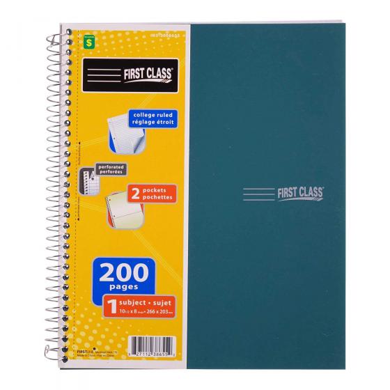 Cahier de notes à spirale (Couleurs assorties)