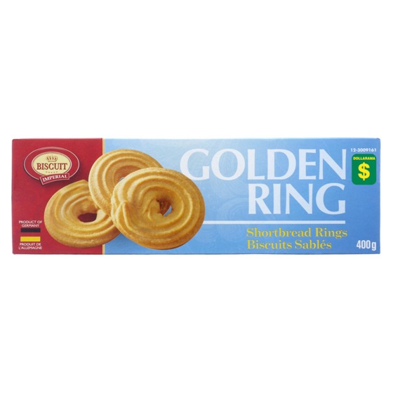 Golden Ring Shortbread Rings