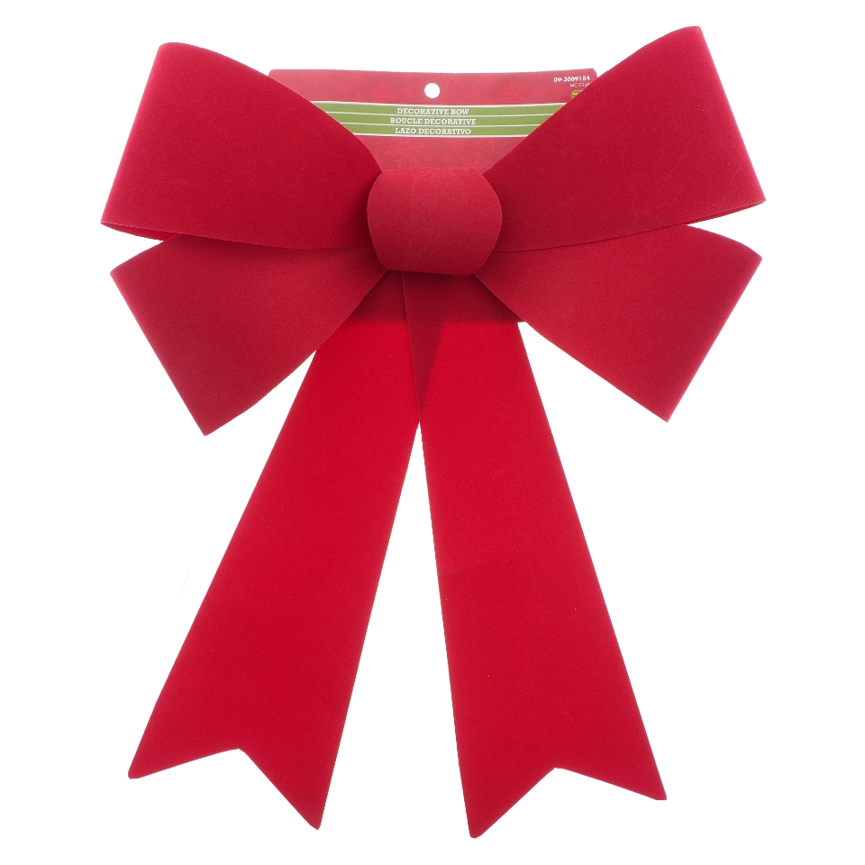 Boucle de plastique à la finition floquée de Noël
