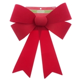 Boucle de plastique à la finition floquée de Noël - 0