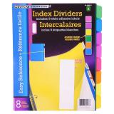 Index Dividers 8PK (Assorted Colours) - 0