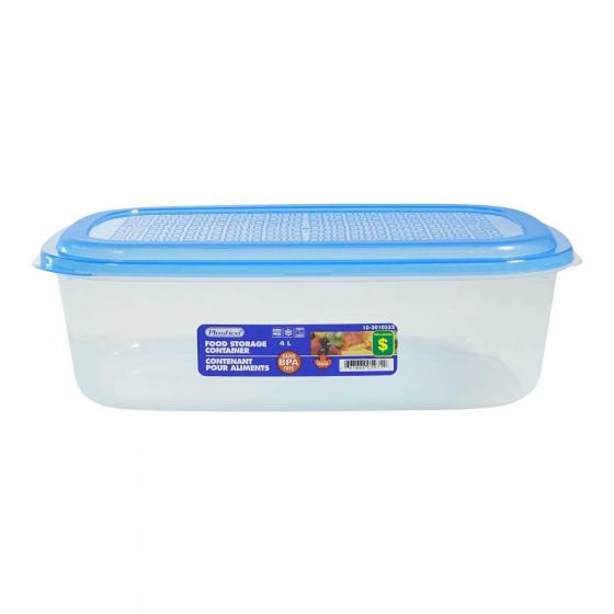 Contenant rectangulaire en plastique