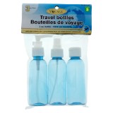 3 Travel Bottles (Assorted Colours) - 0