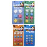 Aimants transparents colorés (Tailles et couleurs assorties) - 1