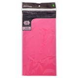 Nappe rectangulaire rose vif en plastique - 0
