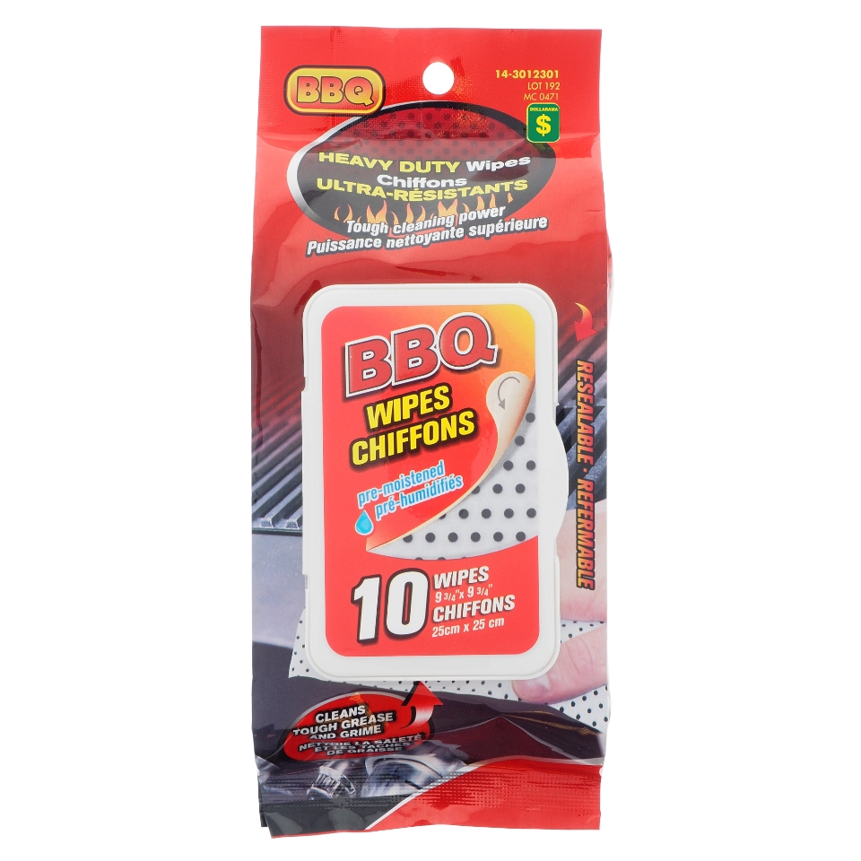 10Pk Barbecue Wipes